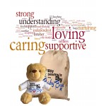 Personalised Mothers Day Teddy Bear With Matching Gift Bag - Baby Ben  Design